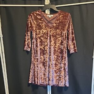 Say What? Shimmering Brown Top